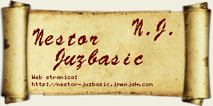 Nestor Juzbašić vizit kartica